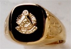 Masonic Past Master Rings 10KT or 14KT YELLOW OR WHITE Gold, Open or Solid Back #1035