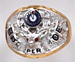 B.P.O. ELKS Rings 10K or 14K, Open or Solid Back, Past Exalted Ruler #3101