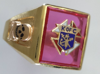 Knights of Columbus Rings, 3rd Degree,10KT or 14KT Gold, Open Back  #1