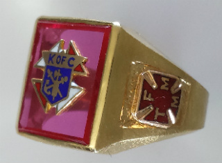 Knights of Columbus Rings, 3rd Degree,10KT or 14KT Gold, Open Back  #1