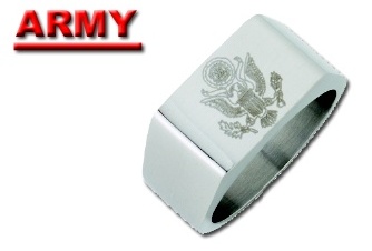 Stainless Steel Military Ring #8