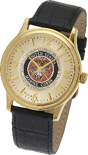 Marine Corp Watch, Gold Plated Bulova #4