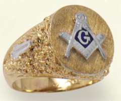 3rd Degree Blue Lodge Masonic Ring 10KT OR 14KT Hollow Back #8