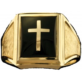 Clergy Rings 10KT or 14KT Yellow or White Gold  Open or Solid Back  #4