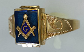 3rd Degree Blue Lodge Masonic Ring 10KT or 14KT YELLOW OR WHITE Gold, Open or Solid Back  #404