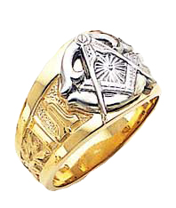 Blue Lodge  Masonic Ring 10K or 14K Solid Back #121a