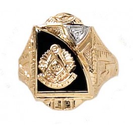 Masonic Past Master Rings 10KT or 14KT YELLOW OR WHITE Gold, Open or Solid Back #1022