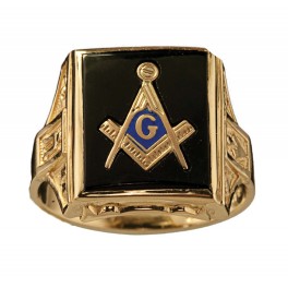3rd Degree Blue Lodge Masonic Ring 10KT OR 14KT Yellow or White Gold, Open or Solid Back #505