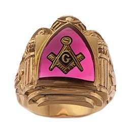 3rd Degree Blue Lodge Masonic Ring 10KT or 14KT YELLOW OR WHITE Gold, Open or Solid Back #413
