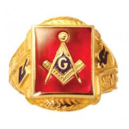 3rd Degree Blue Lodge Masonic Ring 10KT OR 14KT Yellow or White Gold, Open or Solid Back #516