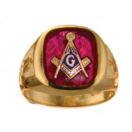 3rd Degree Blue Lodge Masonic Ring 10KT OR 14KT Yellow or White Gold, Solid Back #509