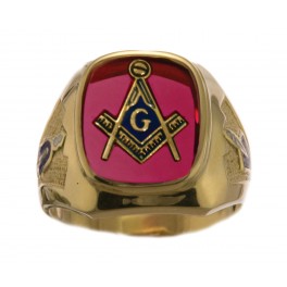 3rd Degree Blue Lodge Masonic Ring 10KT or 14KT YELLOW OR WHITE Gold, Open or Solid Back  #419