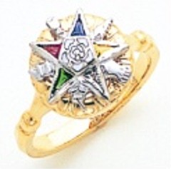 Eastern Star 10KT or 14KT Yellow or White Gold #29