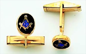 Masonic Cuff Links 14KT Yellow Gold #6