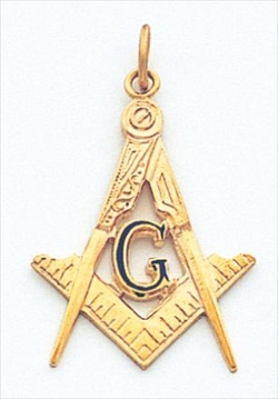Masonic Blue Lodge Pendant Vermeil #3
