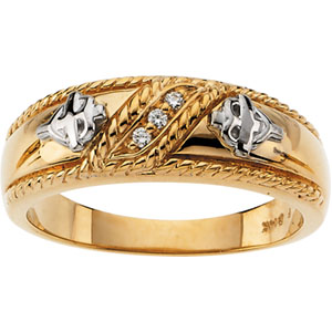 Gents Diamond Wedding Ring #17