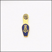 Masonic Blue Lodge Lapel Pin 10KT Gold #24