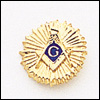 Masonic Blue Lodge Lapel Pin 10KT Gold #29