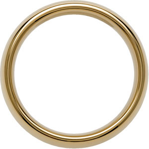 8.3mm Dura Tungsten Gold Immersion Plated Domed Band #38