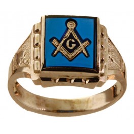 3rd Degree Blue Lodge Masonic Ring 10KT OR 14KT Yellow or White Gold, Open or Solid Back #503