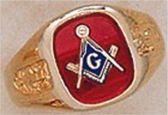 3rd Degree Masonic Blue Lodge Ring  10Kt or 14KT, Open Back #207