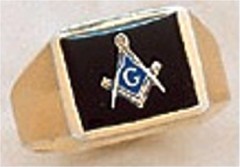 3rd Degree Masonic Blue Lodge Ring 10KT OR 14KT Gold, Partial Closed Back  #228