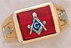 3rd Degree Masonic Blue Lodge Ring 10KT OR 14KT Gold, Open Back #236