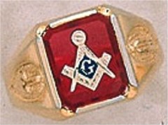 3rd Degree Masonic Blue Lodge Ring 10KT OR 14KT  Gold, Open Back #237