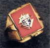 Knights of Columbus Rings, 3rd or 4th Degree,10KT or 14KT  Gold Open or Solid Back #1915
