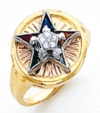Eastern Star 10Kt or 14KT, Yellow or White Gold #22