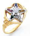 Eastern Star 10Kt or 14KT, Yellow or White Gold #30