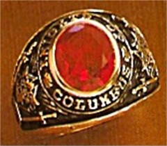 #58 Wefferling Berry Knights of Columbus Rings 10KT or 14KT Gold, Open Back , White or Yellow Gold