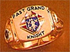 #61 Wefferling Berry Knights of Columbus Rings 10KT or 14KT Gold, Solid Back , White or Yellow Gold