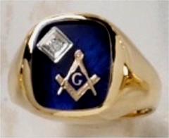 3rd Degree Masonic Ring 10KT OR 14KT  Open or Solid Back, White or Yellow Gold, #411A
