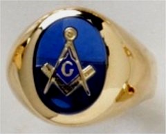 3rd Degree Masonic Ring 10KT OR 14KT  Open or Solid Back, White or Yellow Gold, #703