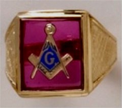 3rd Degree Masonic Ring 10KT OR 14KT Open or Solid Back, White or Yellow Gold, #709