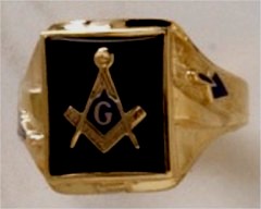 3rd Degree Masonic Ring 10KT OR 14KT Open or Solid Back, White or Yellow Gold, #710