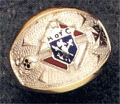 Knights of Columbus Rings,3rd Degree,10KT or 14KT Gold Open or Solid  Back #1901