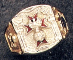 Knights of Columbus Rings,3rd Degree,10KT or 14KT Gold Open or Solid Back #1902