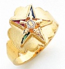 Eastern Star 10Kt or 14KT, Yellow or White Gold #23