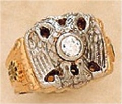 Scottish Rite Rings,10KTor 14KT, Solid Back 14 DEGREE, 18 DEGREE, AND 32ND,  #1206