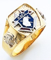 Knights of Columbus Rings,3rd Degree,Harvey & Otis,10KT or 14KT Gold, Open or Solid Back  #302