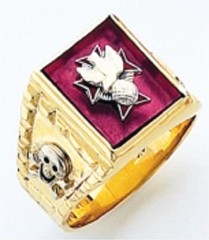 Knights of Columbus Rings,4th Degree,Harvey & Otis,10KT or 14KT Gold, Open or Solid Back  #307
