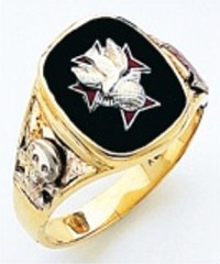 Knights of Columbus Rings,4th Degree,Harvey & Otis,10KT or 14KT Gold, Open or Solid Back  #309