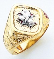 Knights of Columbus Rings,4th Degree,Harvey & Otis,10KT or 14KT Gold, Open or Solid Back  #311