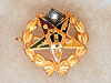 Eastern Star Pins & Charms 14KT Gold with Diamond #8