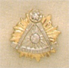 PAST MASTER LAPEL PINS, 10KT GOLD TWO TONE  #33