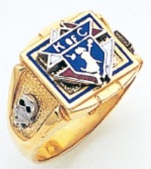 Knights of Columbus Rings,3rd Degree,10KT or 14KT Gold, Solid Back  #317
