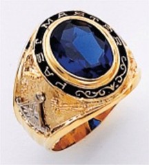 Masonic Past Master Rings 10KT or 14KT YELLOW OR WHITE Gold, Open or Solid Back #1046