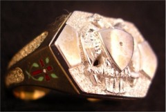 Scottish Rite & York Rite Ring 14KT Gold Open or Solid Back #1136